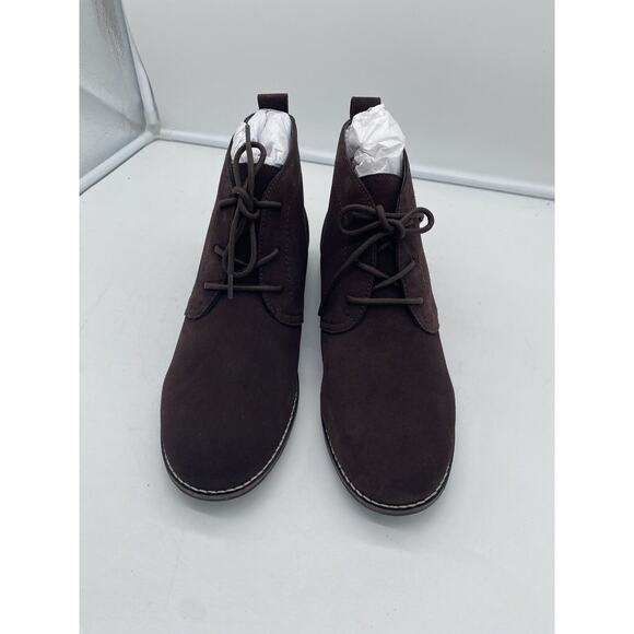 New White Mountain Auburn Cow Suede Lace Up Chukka Boots Brown Size 10M‎ - Picture 3 of 6